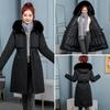 Women's Winter Parka with Detachable Inner Lining, Korean Style Long Loose Plus Size Thickened Cotton Coat