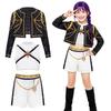 Kids Rumi Golden Stage Outfits Cosplay Costume Demon Hunter Fancy Dress Role Play Halloween Carnival Party Clothing