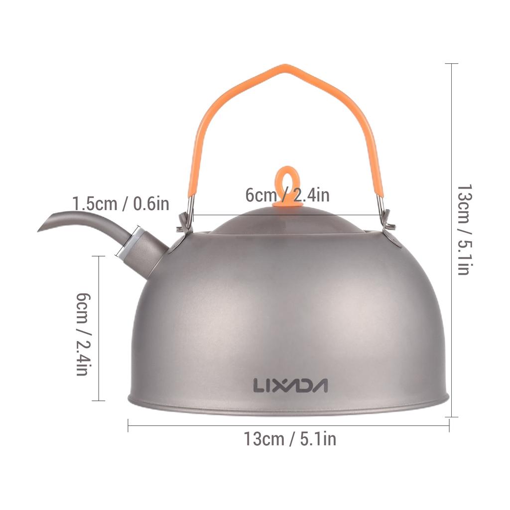 Маленький чайник для горячей воды 0,5 л с кофейником Ti носик легкий для кемпинга пешего туризма пикника 0,5 л
