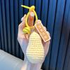 Брелок-подвеска «Хурма» из плюша ручной работы с надписью «Удача»
