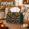 1pc Classic Autumn Tissue Box - Maple Leaf Pattern, Durable Napkin Organizer for Car, Kitchen, Dining, Home Decor - Decorative Tabletop Party Tissue B