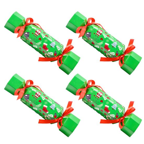 4 шт. Конфеты Рождество Мешочек для вытягивания денег Сюрприз Выдвижные держатели для денег Подарочные для наличных DIY Рождественская вечеринка Копилка для детей Взрослых