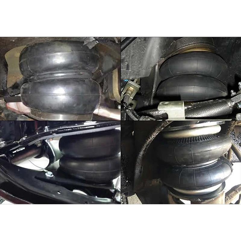 2Pcs Air Ride ride Springs suspension 2200Ib Air Single Port 1/4 npt Small Rubber shock absorption bag 2E2200