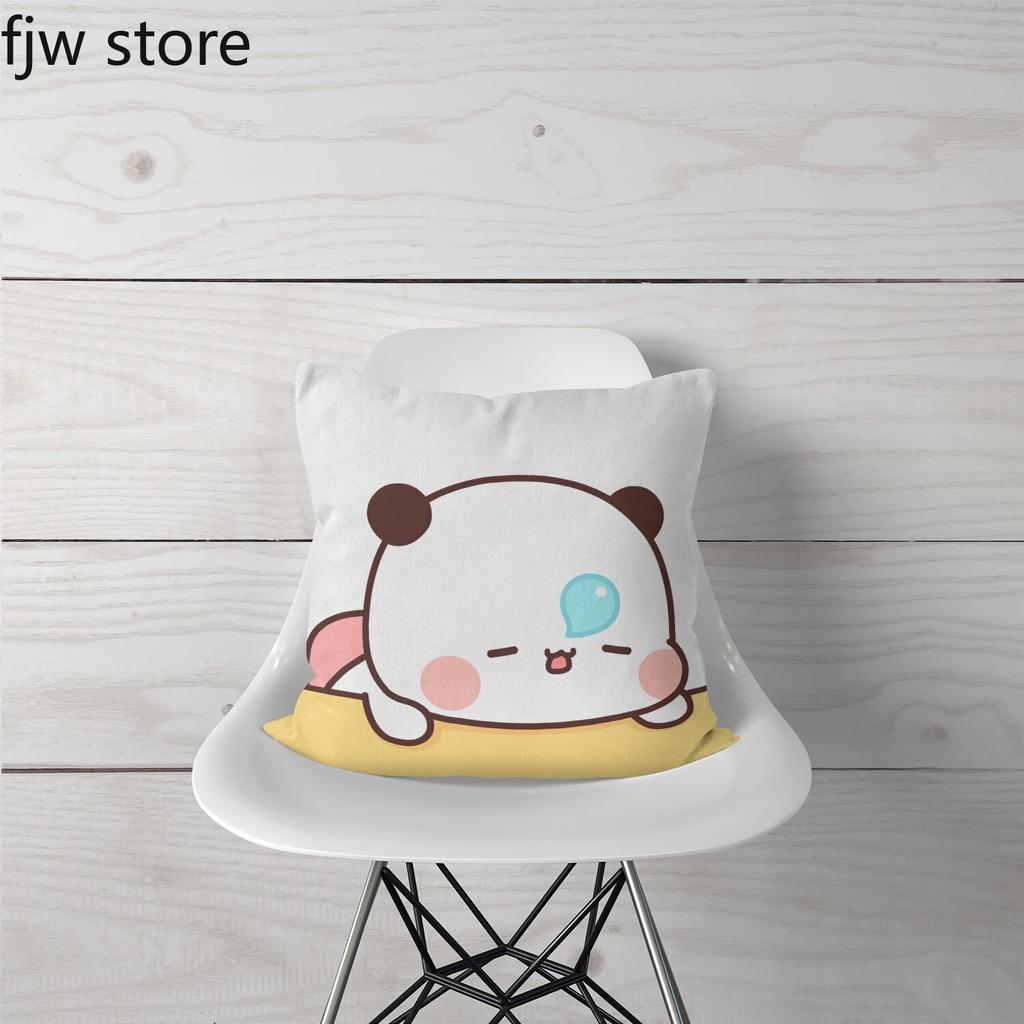 Cute Red Panda Throw Pillow Cover Fashion Anime  Boob   Sofa Chair Bed Cushion  Room Home Decoration