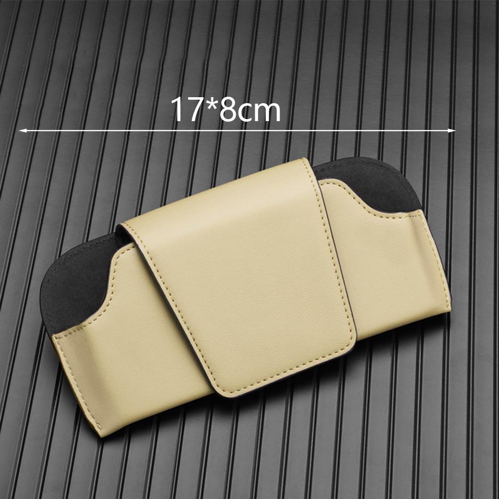 Универсальный автомобильный держатель для солнцезащитных очков, магнитная застежка, чехол для хранения очков, автомобильный солнцезащитный козырек, держатель для очков с зажимом