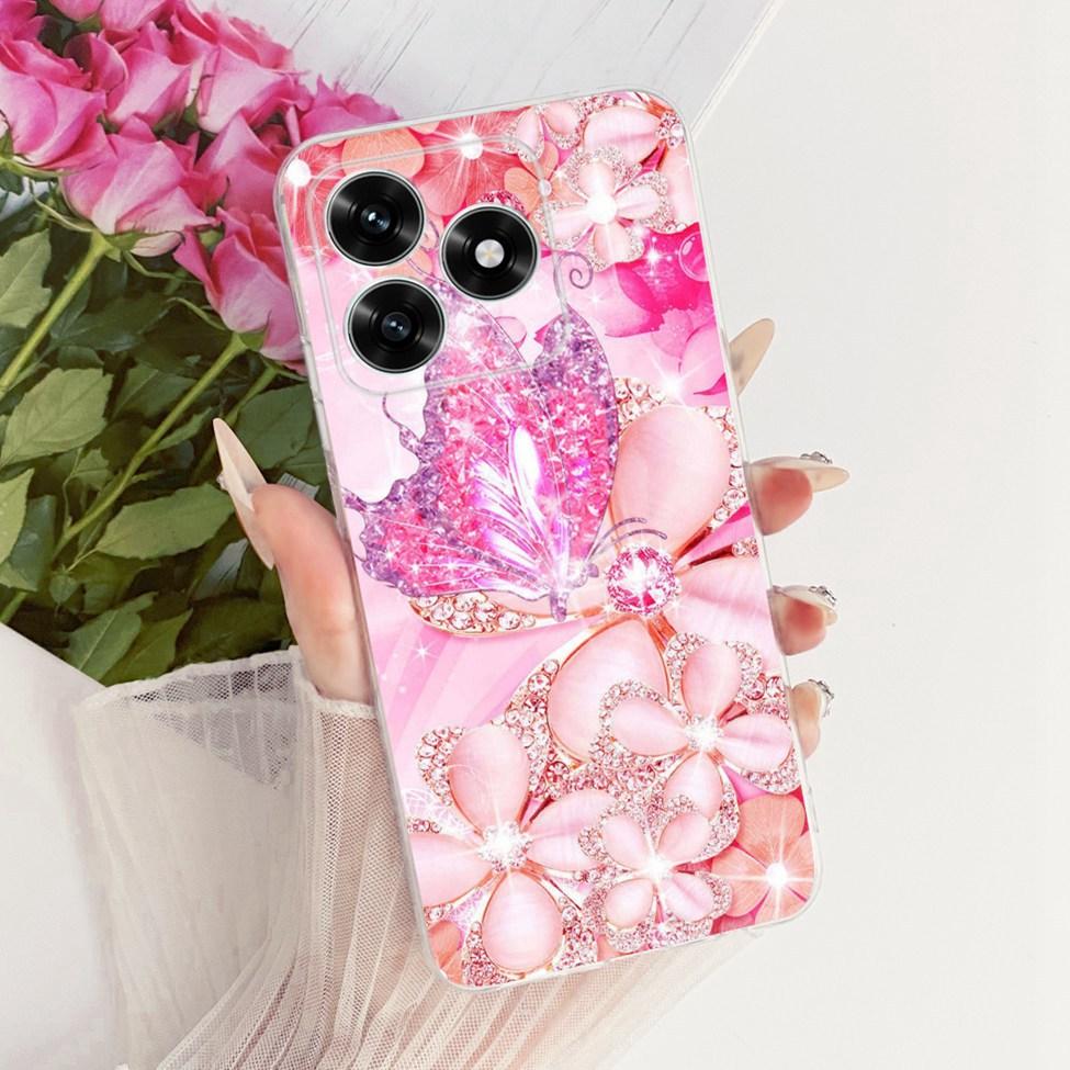 Case For Honor X5C Plus Cover Transparent Luxury Cute Cat Fashion Butterfly Cool Painted Casing For Honor X5cPlus