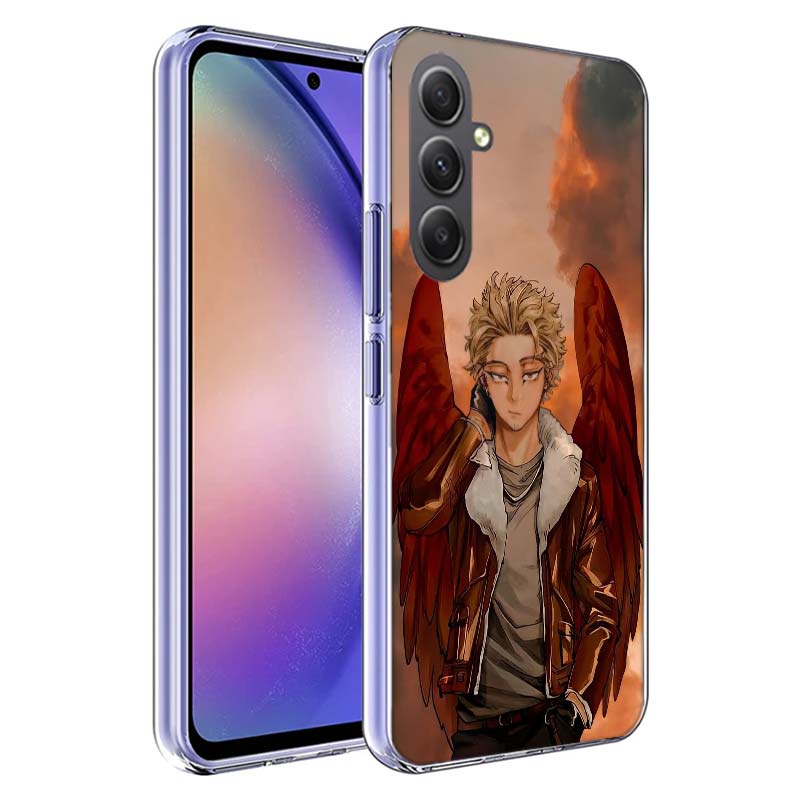 Аниме MHA Hawks BNHA Чехол для телефона Samsung A17 A37 A57 A07 A16 A26 A36 A56 A06 A02S A12 A22 A32 A52S A04S A14 A24 A34 A54 A03 A