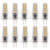 10Pcs G4 8LED Light 2835 Lamp Chips 2W 360 Angle PC Lamp Bulb for Home Office 220V