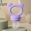 Baby Led Weaning Supplies Silicone Fruit Feeder/Mold, Food Training Teething Relief Pacifier, Easy Grade Feeder to Hold Safe Chewer for Infants Travel