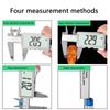 LCD Digital Vernier Caliper Micrometer Gauge 0-150mm Caliper Length Depth Thickness Inner Outer Diameter Measuring Tool