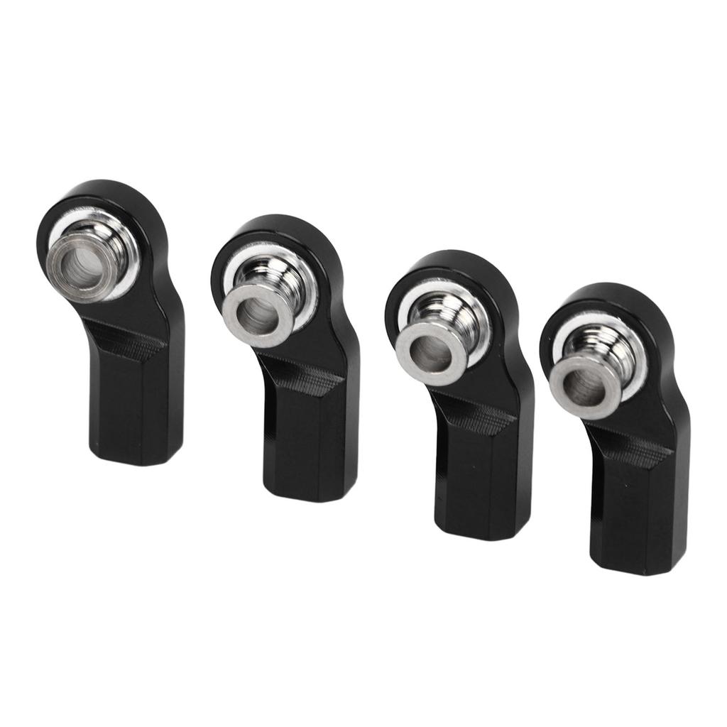 4 шт., изогнутая рулевая тяга для радиоуправляемой машины, M3, алюминиевый сплав, сталь, головка рулевой тяги для осевой машины SCX10 110