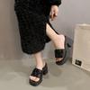 Thick-heeled Waterproof Platform Thick-soled Sandals for Women  New Summer Fashion High-heeled Shoes for Women