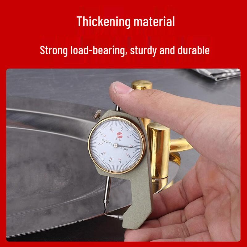 Thickened Stainless Steel Mirror Serving Tray with Handles