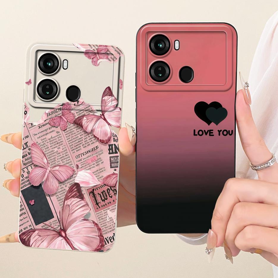 Чехол для Itel P40 P662L Милый Кот Панда Мультяшная Обложка Ударопрочный Мягкий ТПУ Чехол для Телефона Для Itel P40 Plus P683L P 40 ItelP40 + Чехол
