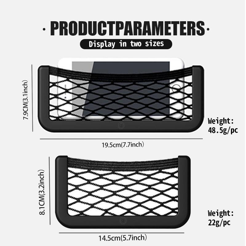 AAVU1 For Benz Car Multifunction Resilient Storage Nets Seat Organizer Pocket Storage Accessories AMG CLA CLS C180 C200 W204 W205