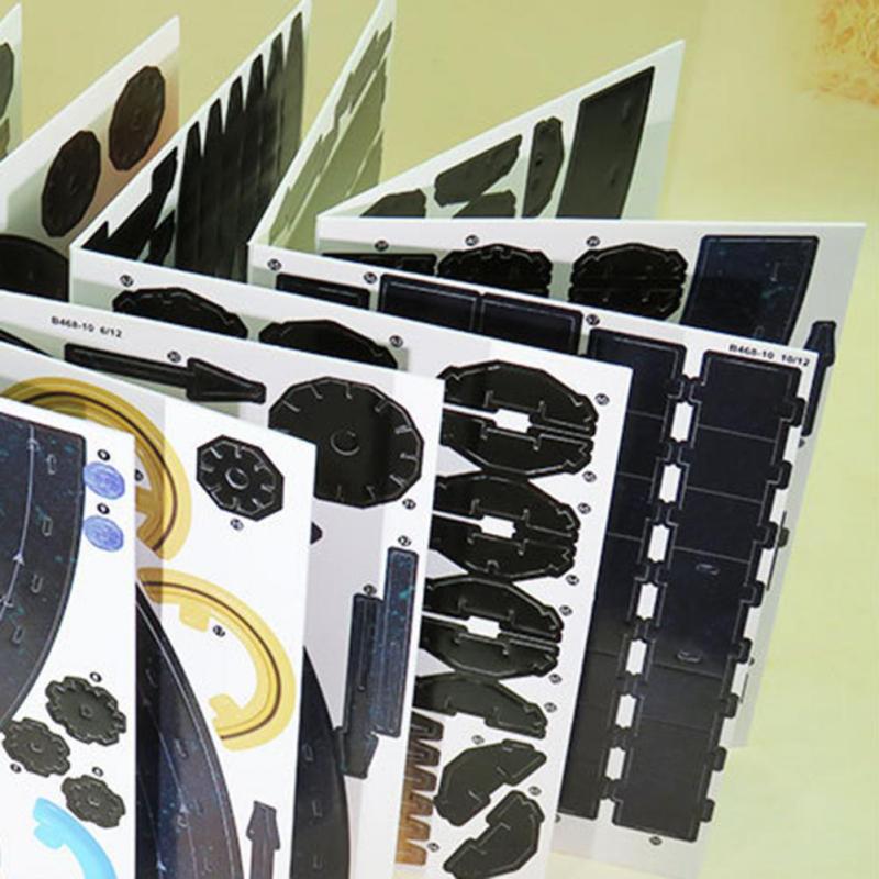 Бумажные 3D-пазлы с планетами, интерактивное творческое пространство, восемь планетарных спутников, модель сборки «сделай сам»