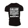 Мужская летняя футболка с коротким рукавом Gallier, европейский размер