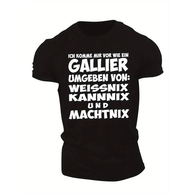 Мужская летняя футболка с коротким рукавом Gallier, европейский размер