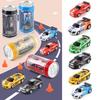 Plastic Stunt Car, Mini Tin Can RC Car, Kids' Radio Control, Battery-Operated Mini RC Car with LED Lights, Off-Road Micro Racing Car with Obstacles, D