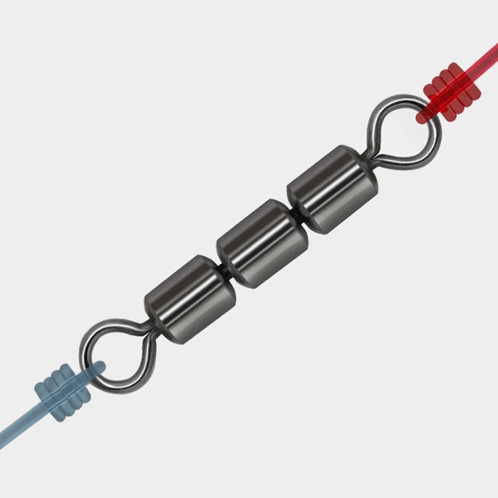 10 шт., тройной подшипник, 3 роликовых вертлюга, высокоскоростные вертлюжки для рыболовной бочки, вертлюги для ловли карпа