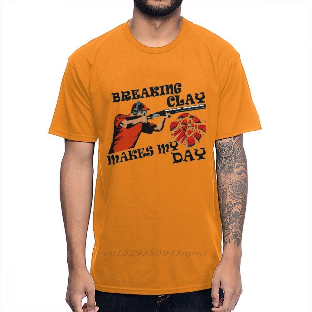 Man Leisure Clay Trap Shooting For Skeet Shooting Fans T Shirt Round Neck Comfortable Cotton Anime Homme Tshirt