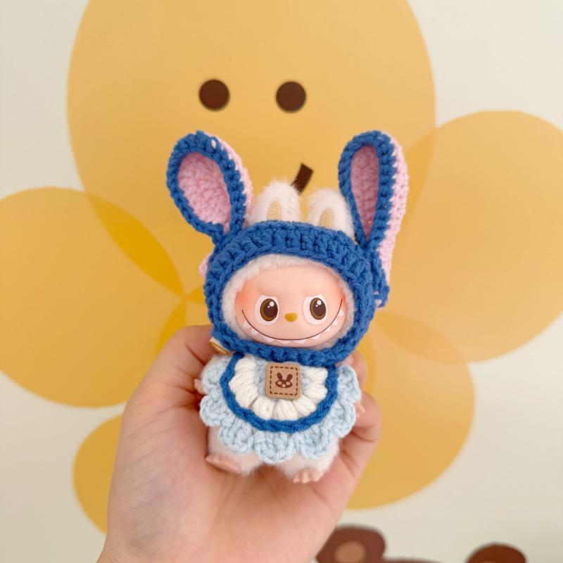 Cute Animal Thamed Clothing For Mini Labubu V4 Doll Decoration Clothes Accessories Clothes Only For 4.0 Labubu Pin for Love Series