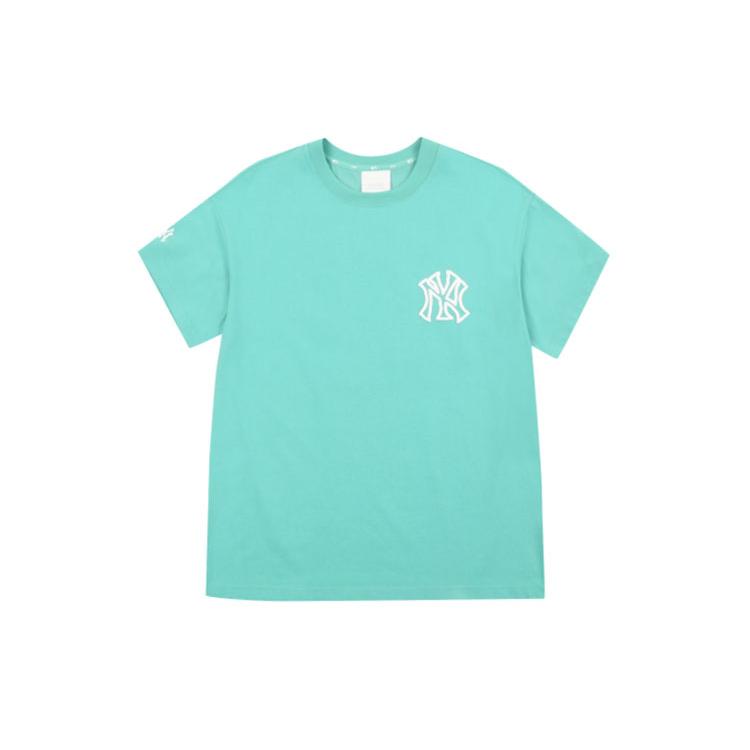 New MLB Drop Shoulder Sleeve T Shirt Unisex Green 31TSP3131-50T