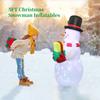 5FT Christmas Inflatables Snowman Shaped LED Rotating Colored Lights Blow Up Xmas Inflatable Props