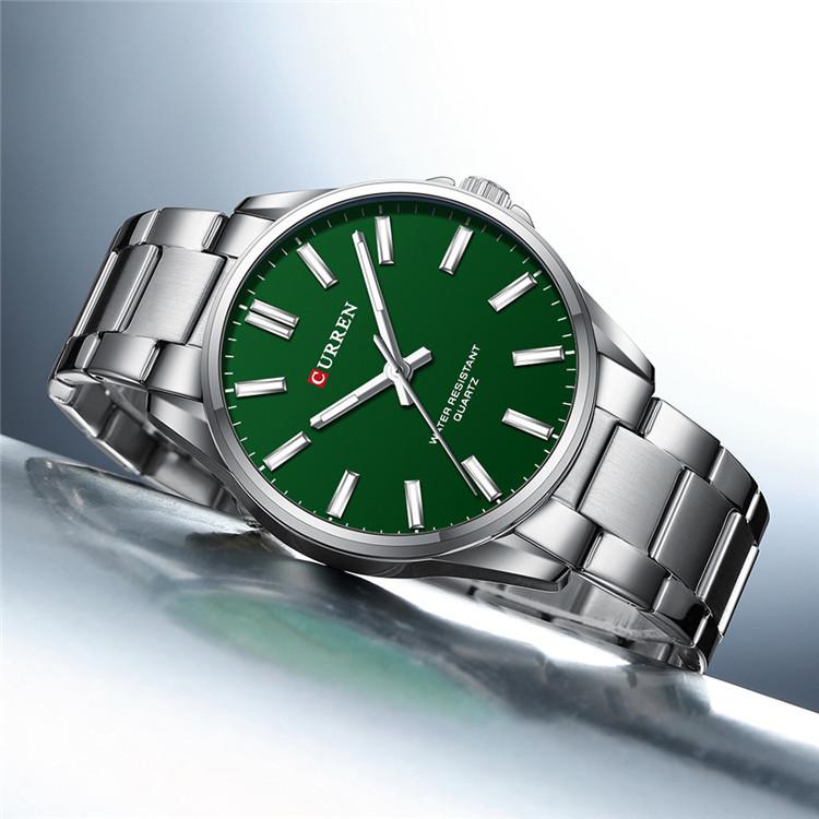 CURREN 9090 Women's Business Waterproof Watch, Personalized Simple Steel Band Watch, Couple's Watch