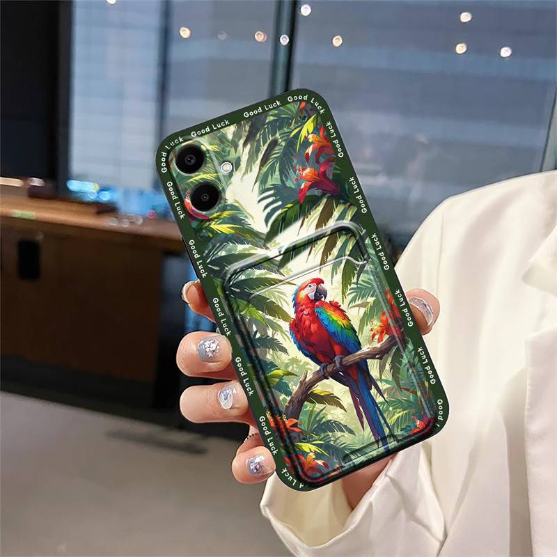 Модный защитный чехол для телефона Samsung Galaxy A07, полная защита, противоударный, с граффити, грязеотталкивающий, с карманом для карт, ТПУ