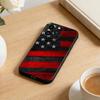 Чехол для телефона Статуя Свободы Флаг Америки США Для iPhone 17 16 15 14 13 12 Max Plus Силиконовый Черный Чехол