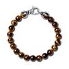 GAVU Tiger Eye Power Stone Bracelet for Men, 19.5cm, for Increased Fortune
