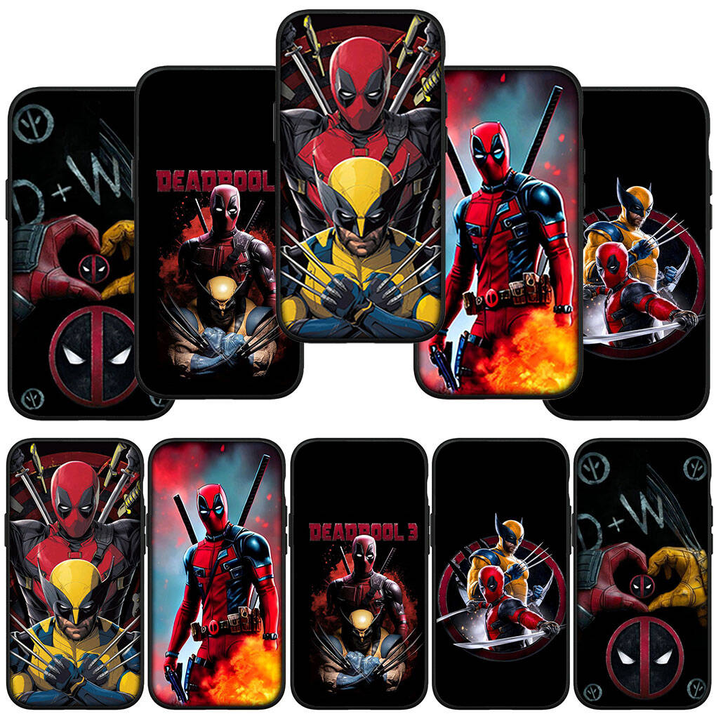Phone Case for iPhone 17 16 15 Xiaomi Poco F8 F7 X7 X6 M8 C85 C75 C71 Redmi Note 14 13 12 11 Pro Max A3 14C 13C 15C Deadpool VS Wolverine Marvel Cover