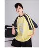 Boys' Summer Trendy Brand Contrasting Sports Short-Sleeved T-Shirt