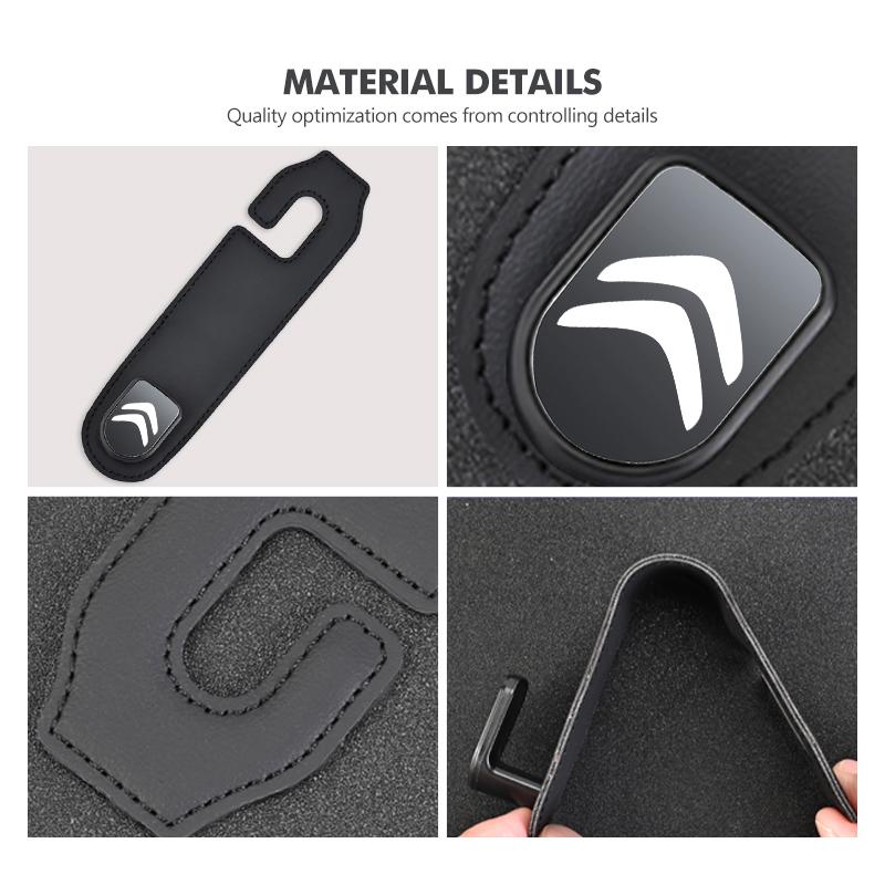 Car Rear Seat Storage Hanging Hook Handbag Clothes Bracket For Citroen C4 C3 C5 C1 C2 C6 VTS C4L DS3 DS4 DS5 Grand Berlingo