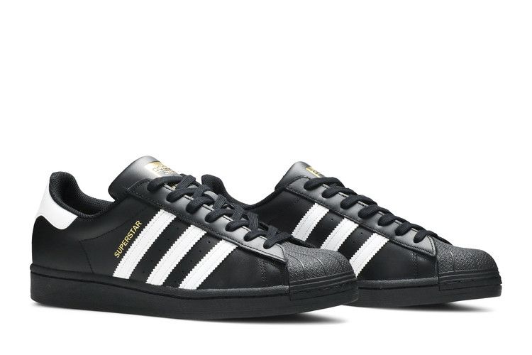 adidas Суперзвезда Черный Облачный Белый Золотой