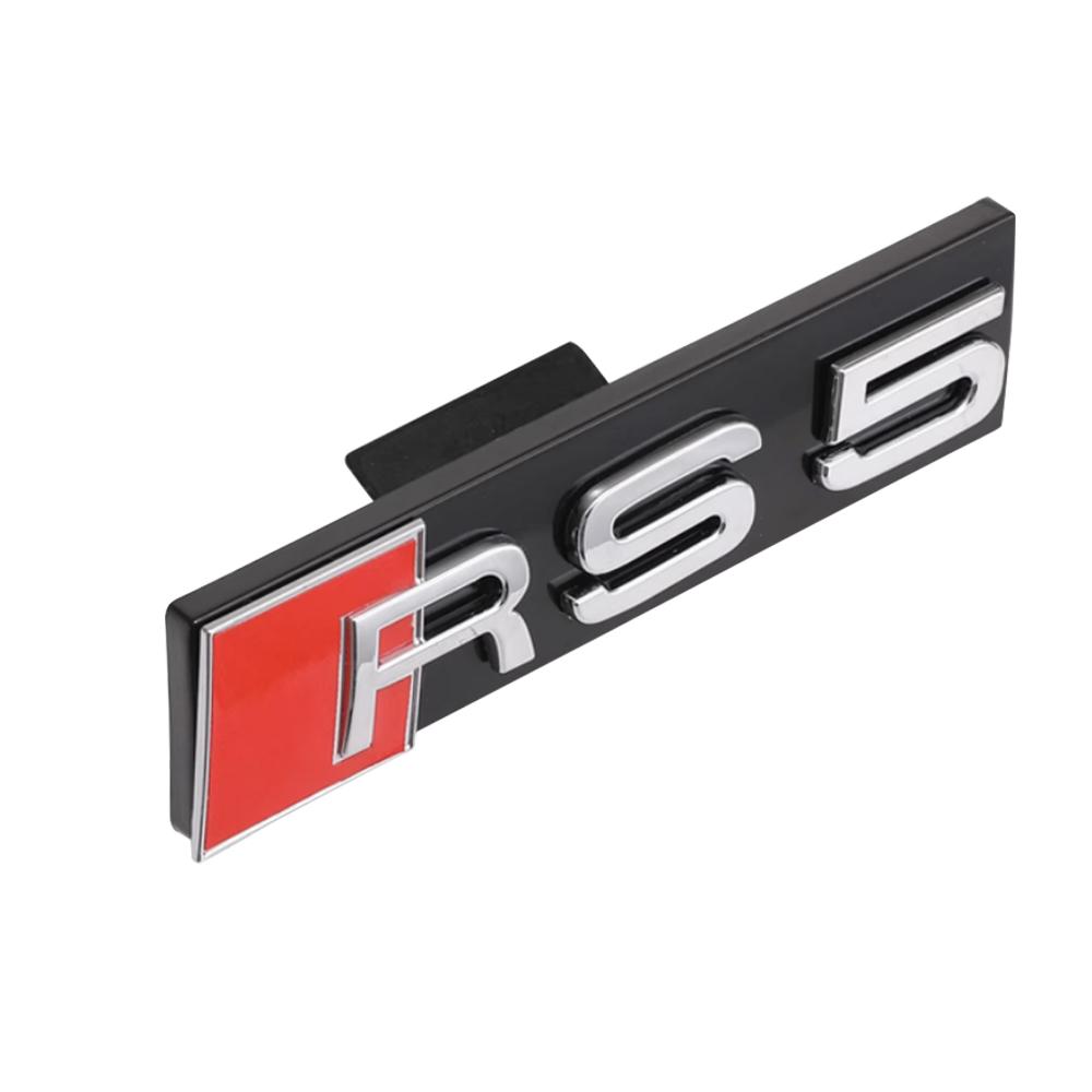 3D ABS Car Front Hood Grille Emblem Sticker Decor For Audi S3 S4 S5 S6 S7 S8 RS3 RS4 RS5 RS6 RS7 RS8 W12 V6 V8 SQ3 SQ5 SQ7 SQ8