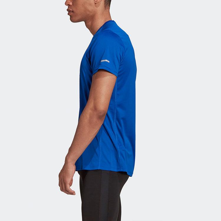 adidas Футболки Мужские Синие С Круглым Вырезом Умеренный Прямой Крой GC9094