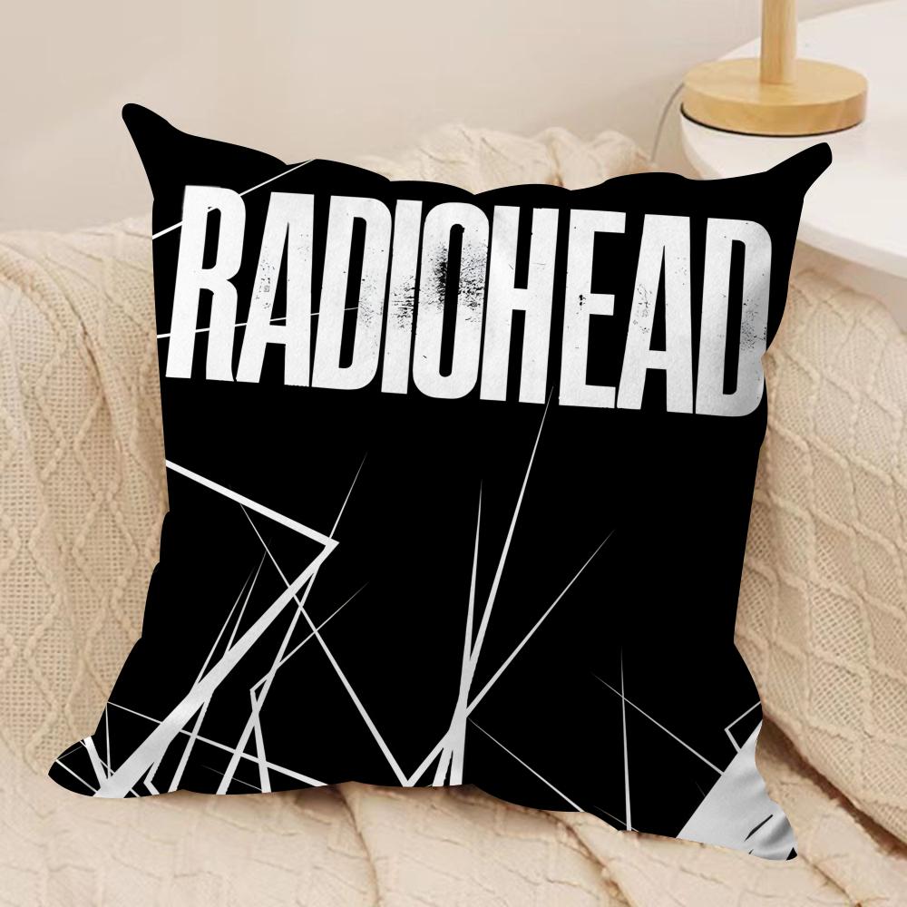 B-Британская группа Radioheads Наволочка Шелковистый Короткий Плюш Невидимая Молния Пылезащитная Наволочка для Дивана Для Домашнего Декора