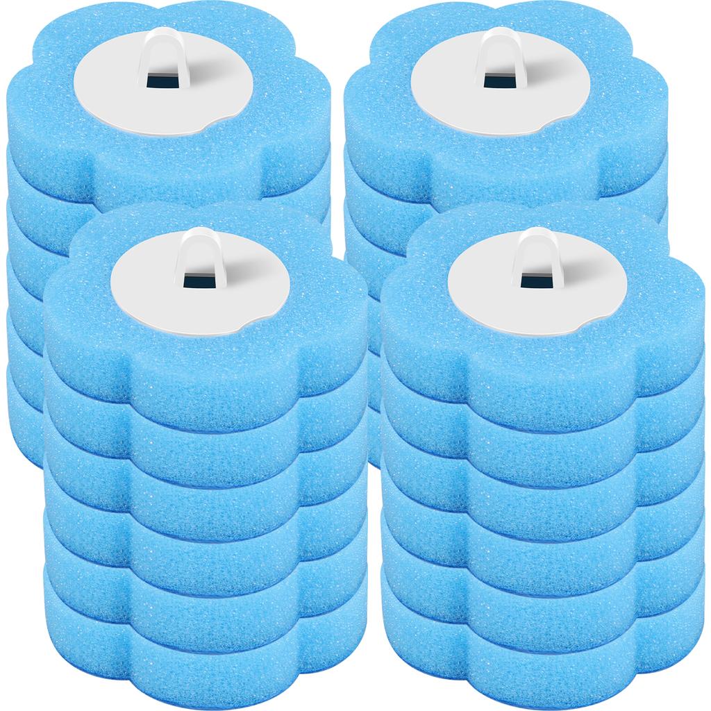 24/36Pcs Disposable Toilet Brush Long Handle Wall-mounted Wc Cleaning Tool Kit with Replaceable Brush Head Bathroom Accessories