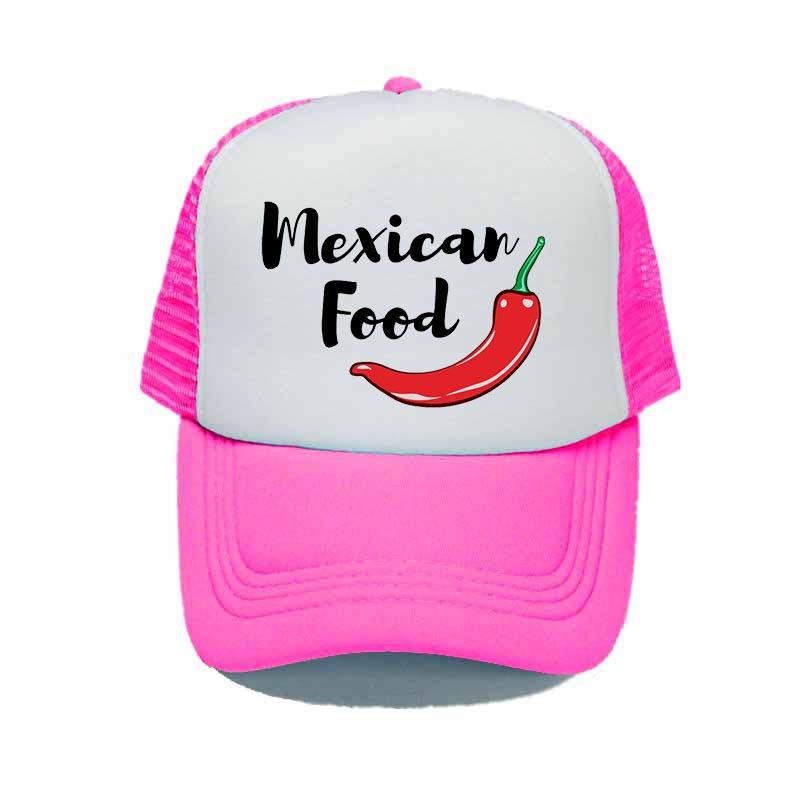 Женские кепки и шапки унисекс с чили Red Hot Chilli Pepper Trucker Hat с рисунком чили и мексиканской едой, бейсболка YY329