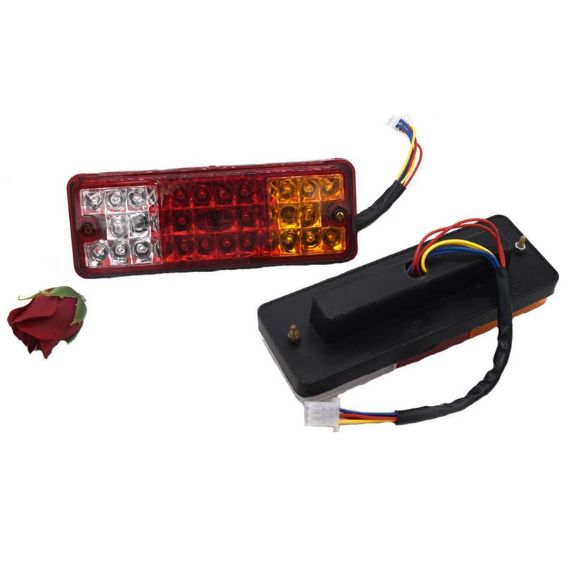 2Pcs Electric car taillights three-wheeled four-wheeled vehicle fully enclosed electric carport with steering rear taillight