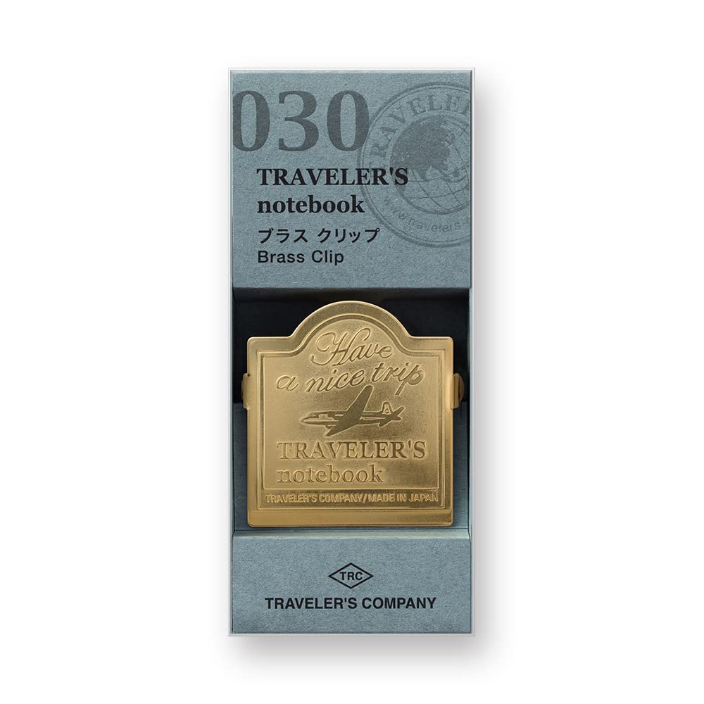 DESIGNPHIL Клипса Traveler's Company Traveler's Notebook из латуни с дизайном самолета (43090006)