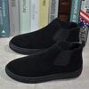 Winter Martin Boots Men's Cotton Shoes High-top Shoes Men's Korean Version Fleece Board Shoes Darth Vader Mid-top Shoes Men's Trendy Shoes