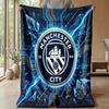 Manchester City Theme blanket Soft Flannel Blanket Plush Throw Blanket Cozy Sofa Bed Blanket for Home Decor