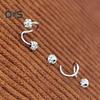 1 шт. серьги для пирсинга, искусственные кристаллы, серьги-гвоздики для козелка, легко чистящиеся серьги-гвоздики для хряща ушной раковины, губы