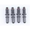 AC PERFORMANCE Plastic Fuel Quick Connector Male 3/8" Tube to 3/8" Male Barb, Pack of 4