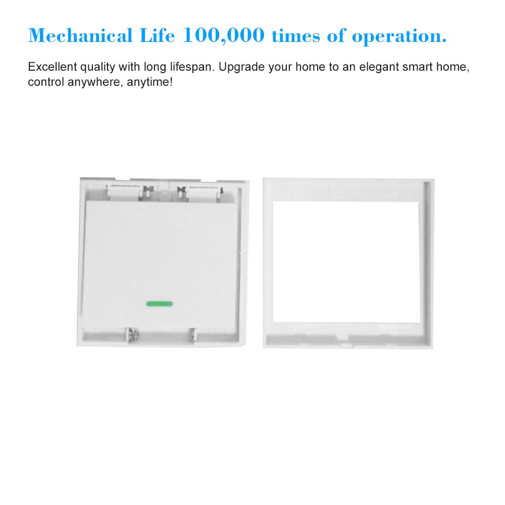 Кнопочный настенный выключатель SONOFF, пульт дистанционного управления, 1 группа, 86 типов, панель включения/выключения, 433 МГц