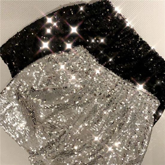 Sexy Women Shiny Sequin Shorts High Waist O-Ring Zipper Bodycon Shorts Party Club Festival Dance Shorts