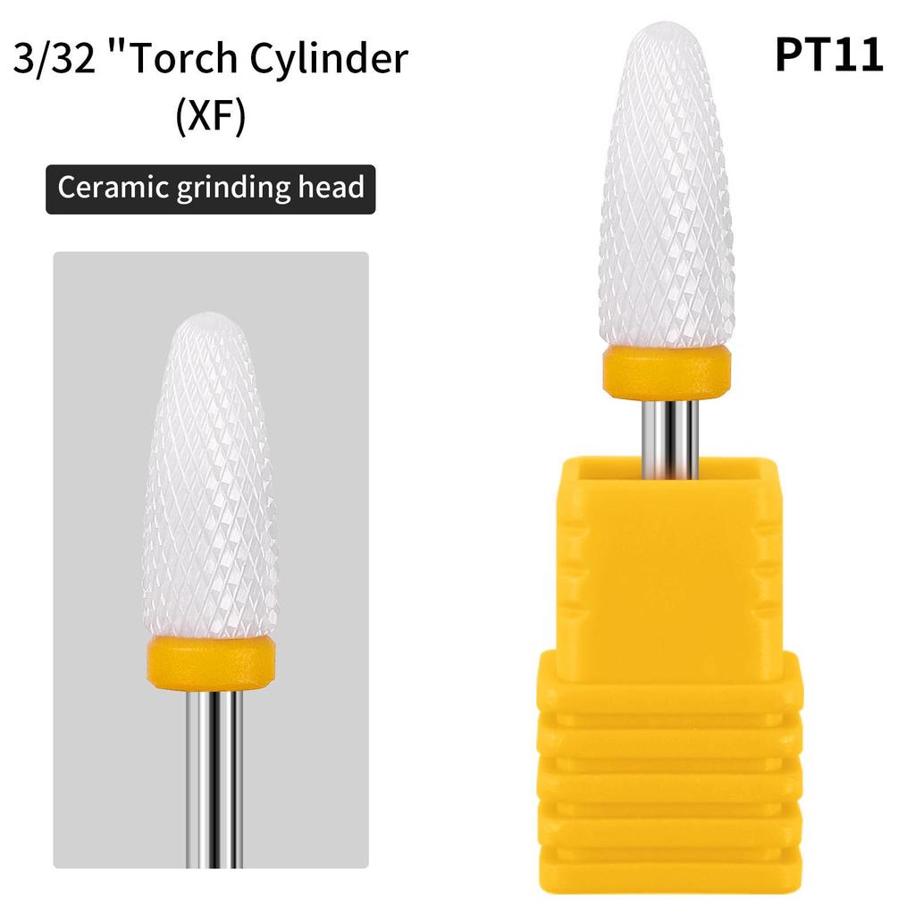 Ceramic Nail Grinding Head - Cuticle Remover & Polisher for Nail Art Tools